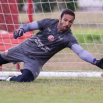 Imagem do goleiro Muriel em treino na pré-temporada do Náutico – Rafael Vieira/CNC