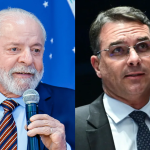 Pesquisa Datafolha divulgada no sábado (7) traz Lula e Flávio tecnicamente empatados – Ricardo Stuckert/PR; Andressa Anholete/Agência Senado