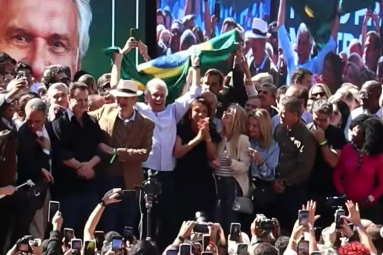 Imagem da Convenção Nacional do PSD que lançou Ronaldo Caiado como candidato à presidência - Reprodução/Youtube/PSD NACIONAL