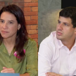 Raquel Lyra (PSD) e João Campos (PSB) — Foto: Reprodução/TV Globo