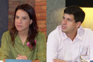 Raquel Lyra (PSD) e João Campos (PSB) — Foto: Reprodução/TV Globo